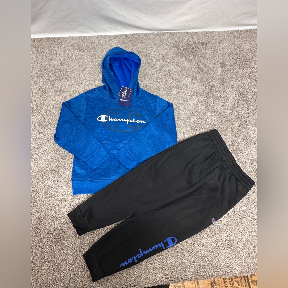 Champion Boys 2 Piece Heavyweight Active Hoodie & Jogger